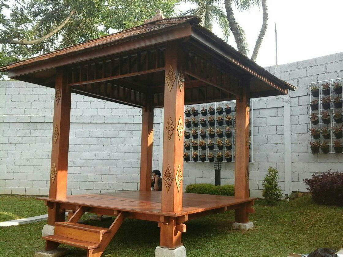 gazebo kayu jati bandung