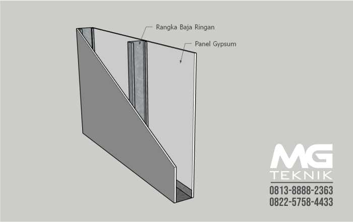 partisi gypsum drywall bandung