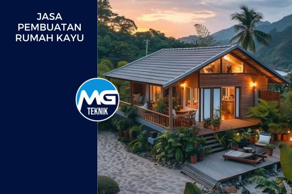 Rumah Kayu Resort Modern Minimalis