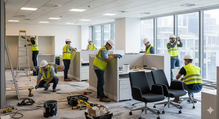 Renovasi bangunan kantor